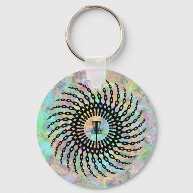Disc Golf Basket Chains Keychain Zazzle