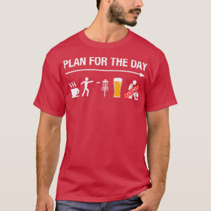 Disc Golf Basket Frisbee Golfing Frolf Coffee Beer T-Shirt