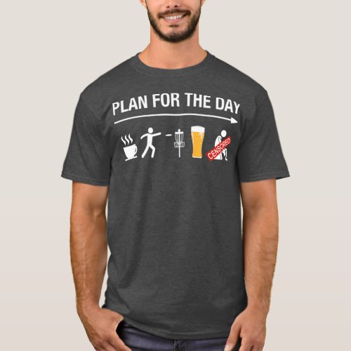 Disc Golf Basket Frisbee Golfing Frolf Coffee T_Shirt