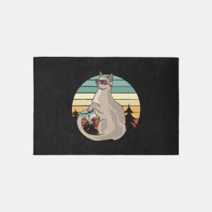 Disc Golf Basket Funny Cat Gift Player Rug