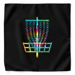 Disc Golf Basket - Hippie Rainbow Gift Bandana