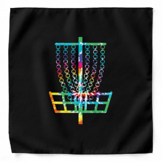 Disc Golf Basket - Hippie Rainbow Gift Bandana