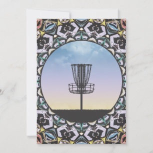 Disc Golf Basket Holiday Card