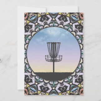Disc Golf Basket Holiday Card