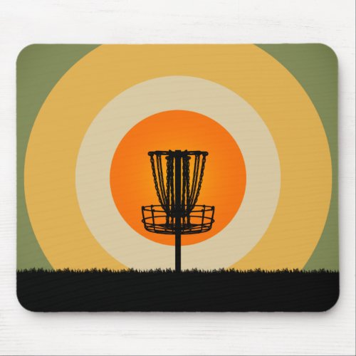Disc Golf Basket Mouse Pad