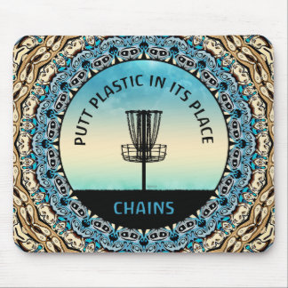 Disc Golf Basket Mouse Pad
