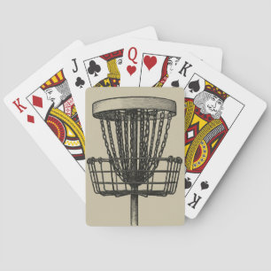 disc golf basket playing cards