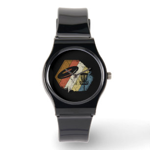 Disc Golf Basket Retro Watch