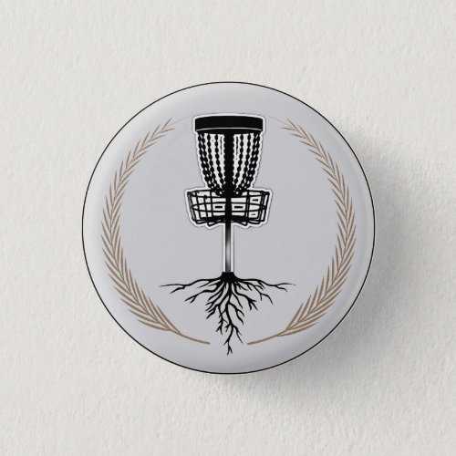 Disc Golf Basket Roots Bag Button