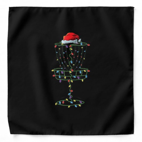 Disc Golf Basket Santa Disc Golf Frisbee Golfer Bandana