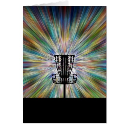 Disc Golf Basket Silhouette Cards (Front)