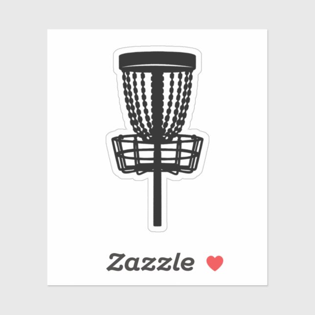 Disc Golf Basket Sticker (Sheet)