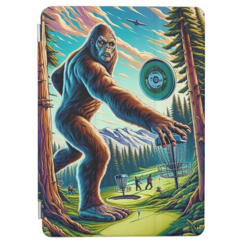 Disc Golf Bigfoot in the Woods iPad Air Cover