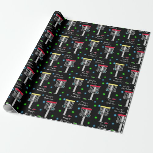 Disc Golf Birthday  Wrapping Paper