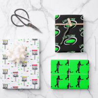 Disc Golf Black, Lime Green and White Birthday
