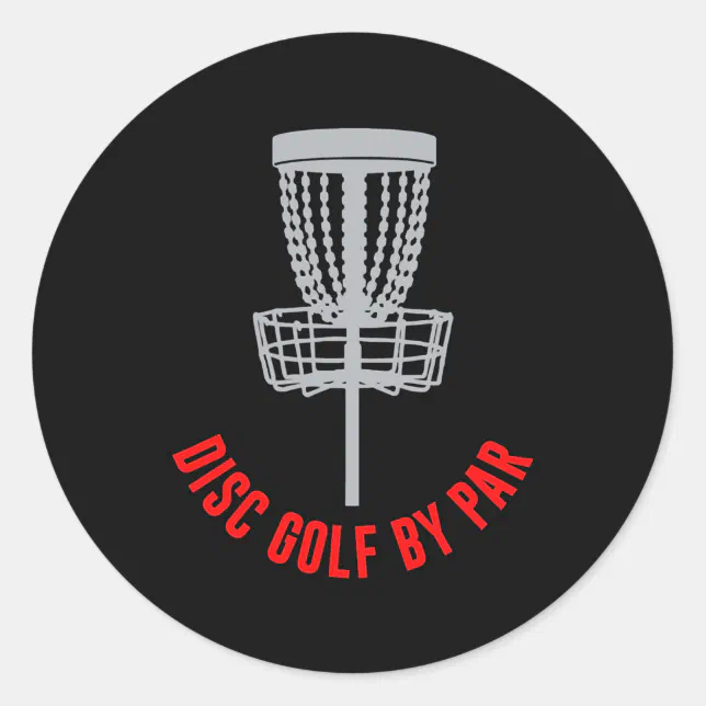 Disc Golf By Par Classic Round Sticker Zazzle