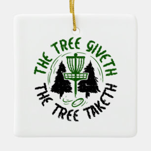 Disc Golf Ceramic Ornament