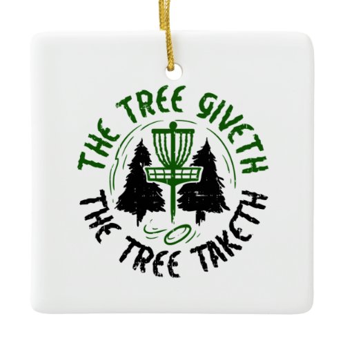 Disc Golf Ceramic Ornament
