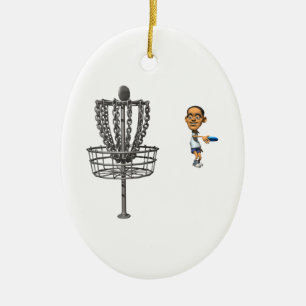 Disc Golf Ceramic Ornament
