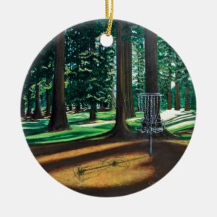 DISC GOLF CERAMIC ORNAMENT