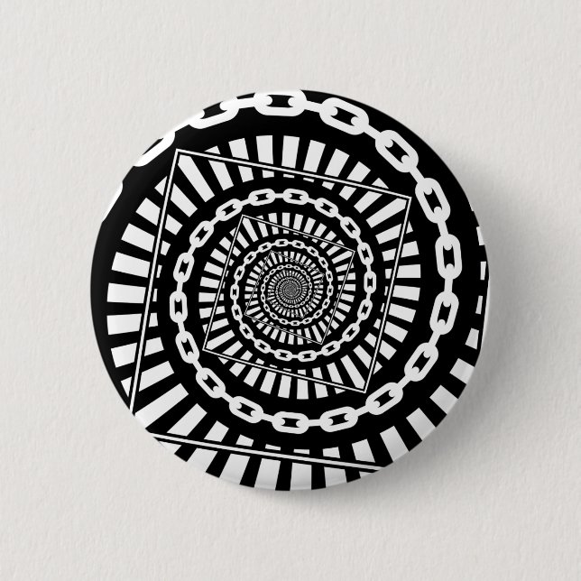 Disc Golf Chains Pinback Button (Front)