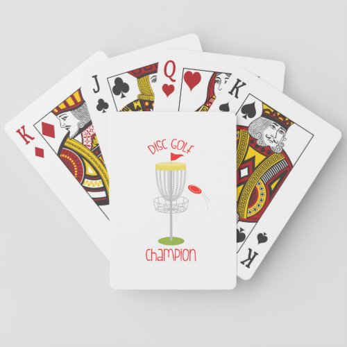 Disc Golf  Champion Playing Cards