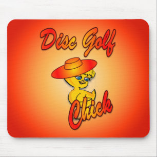 Disc Golf Chick #5 Mouse Pad