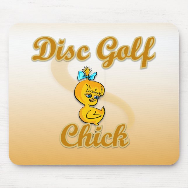 Disc Golf Chick  Mouse Pad (Front)