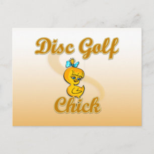 Disc Golf Chick Postcard