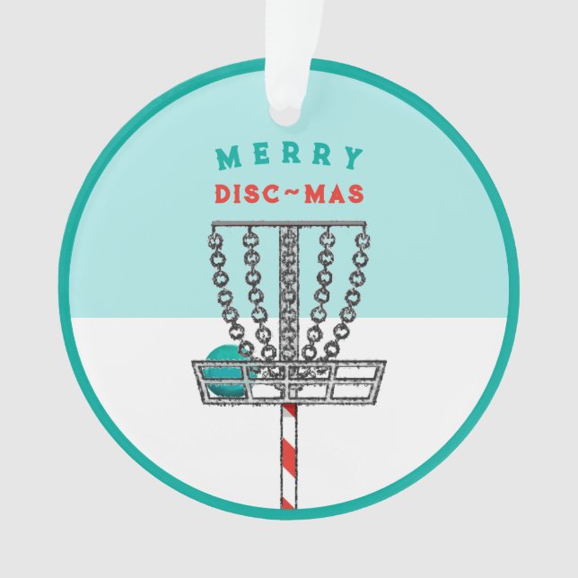 Disc Golf Christmas Collectible 2024 Ornament (Front)