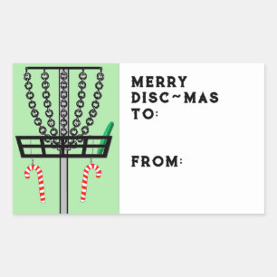 Disc Golf Christmas Gift Tag
