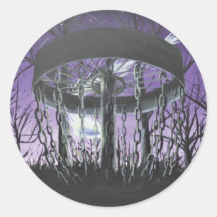 disc golf classic round sticker