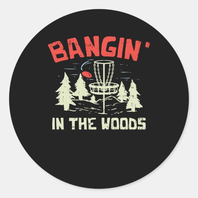 Disc Golf Classic Round Sticker (Front)