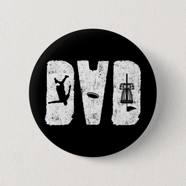 Disc Golf Dad Funny Disc Golfer Lovers Dad Fathers Button (Front)