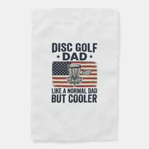 Disc Golf Dad Vintage Flag Funny Shirt Design_1