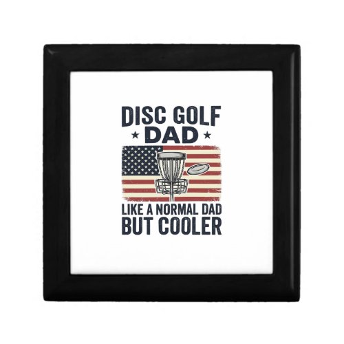 Disc Golf Dad Vintage Flag Funny Shirt Design_1 Gift Box