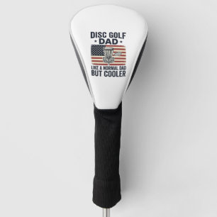 Disc Golf Dad Vintage Flag Funny Shirt Design_1 Head Cover
