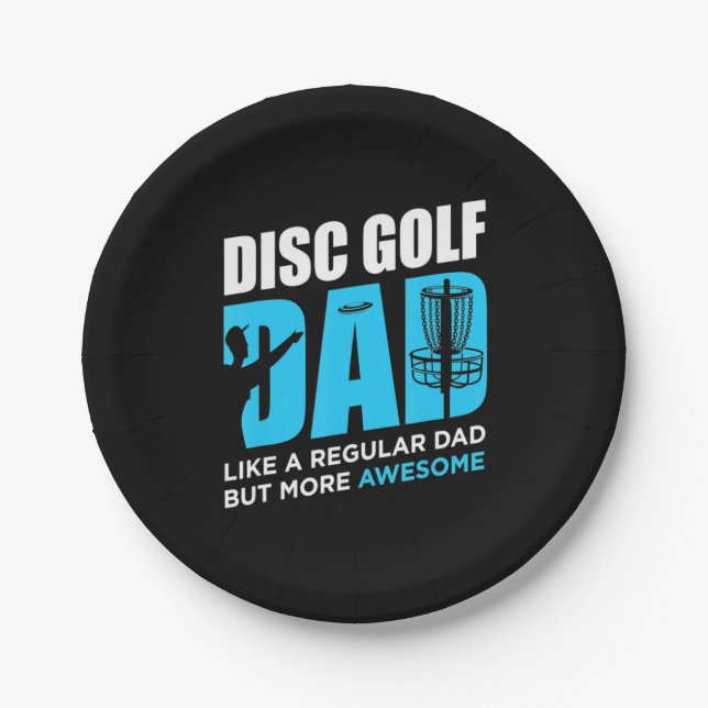 Disc Golf Daddy Paper Plates (Front)