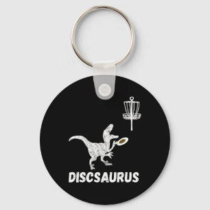 Disc Golf Dinosaur Frolfing T-rex Dino Funny Disc  Keychain