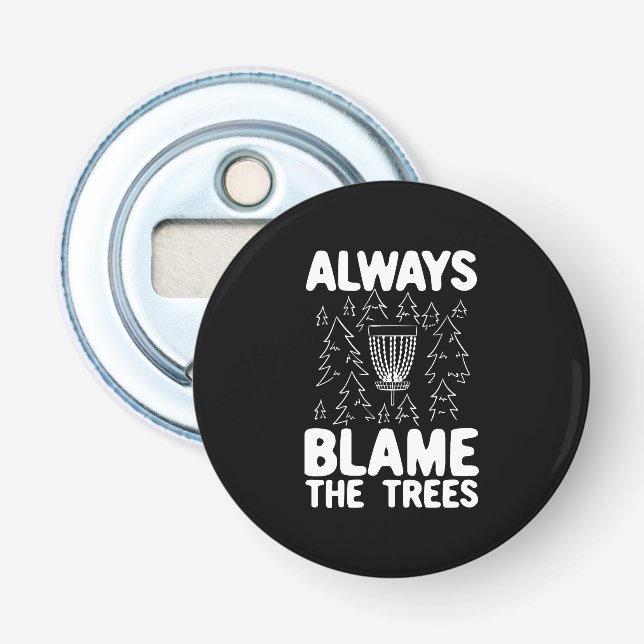 Disc Golf Disc Basket Gift Bottle Opener (Front)