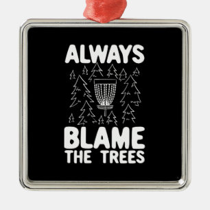 Disc Golf Disc Basket Gift Metal Ornament