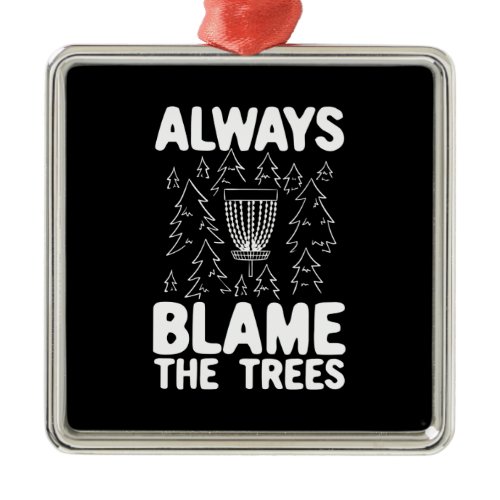 Disc Golf Disc Basket Gift Metal Ornament