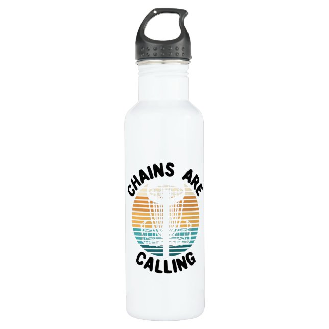 Disc Golf Disc Golf Basket Stainless Steel Water Bottle (Front)