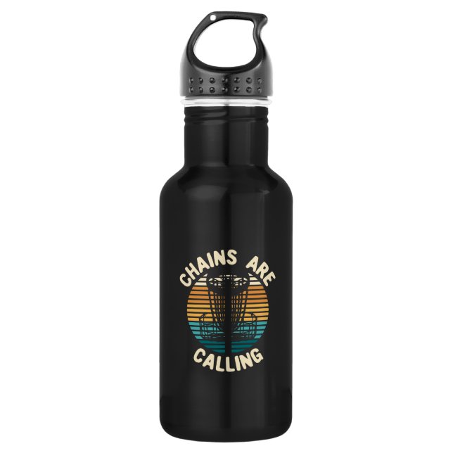 Disc Golf Disc Golf Basket Stainless Steel Water Bottle (Front)