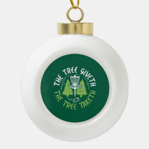 Disc Golf Disc Golf Player Gift Ceramic Ball Christmas Ornament