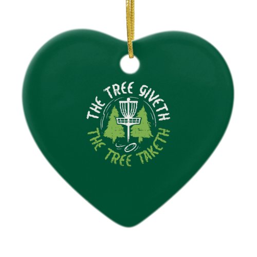 Disc Golf Disc Golf Player Gift Ceramic Ornament