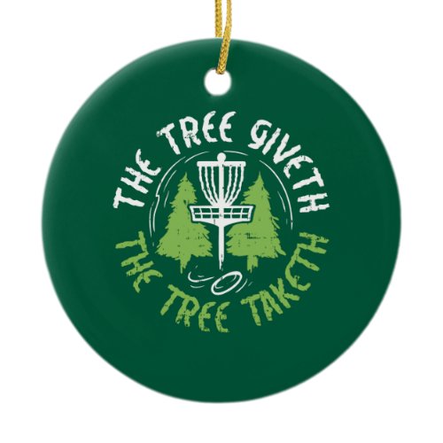Disc Golf Disc Golf Player Gift Ceramic Ornament