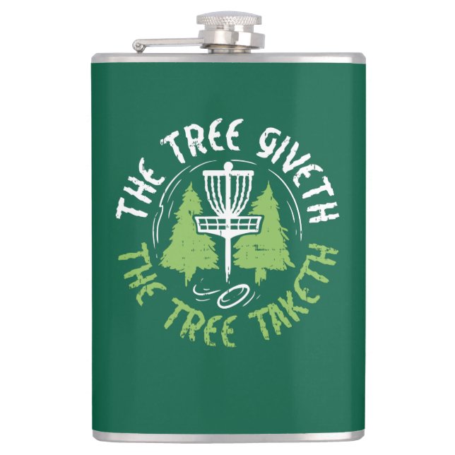 Disc Golf Disc Golf Player Gift Flask (Front)