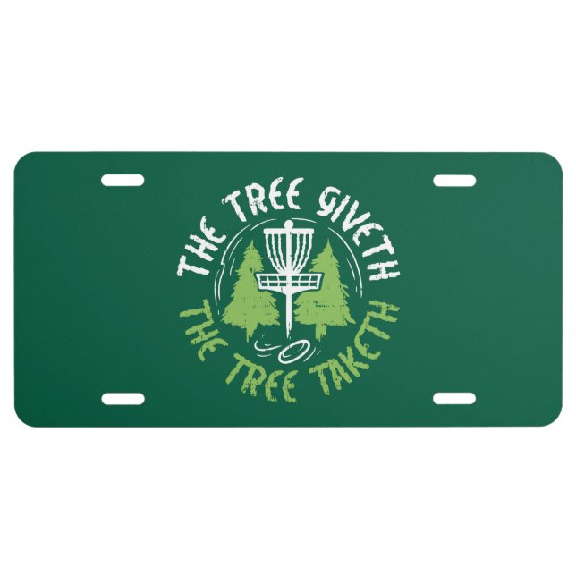 Disc Golf Disc Golf Player Gift License Plate (Front)