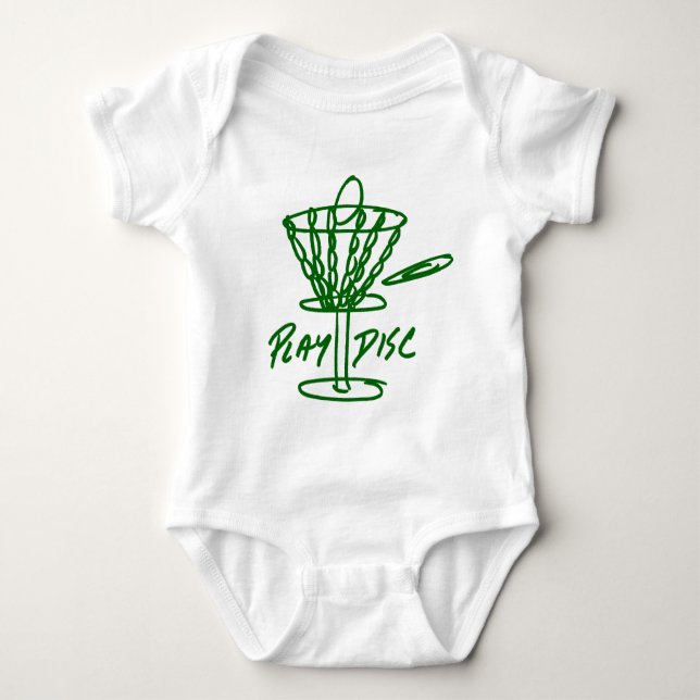 Disc Golf Discetch Classic Baby Bodysuit (Front)